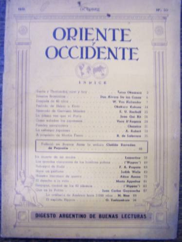 Revista Oriente Y Occidente Nº 30 * Octubre 1941 *