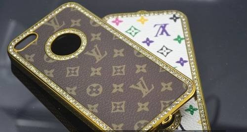 Capa Case Louis Vuitton iPhone 5 Couro Marrom Luxo Lv Paris