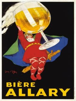 Publicidad De Biere Allary, 1928 - Lamina De 40 X 30 Cm