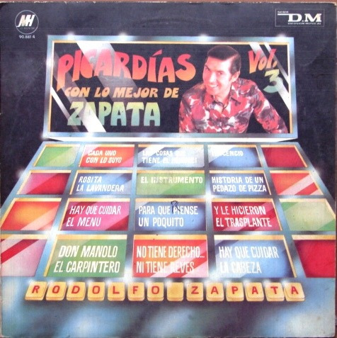Rodolfo Zapata - Picardias Con Lo Mejor Vol.3- Lp Humor 1979