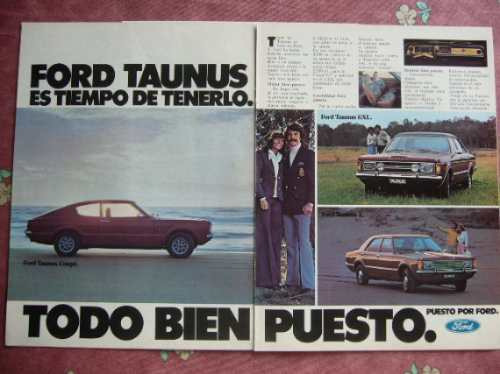 Ford Taunus Coupe Publicidad Gráfica