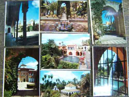 20 Postales Antiguas * Reales Alcazares De Sevilla *