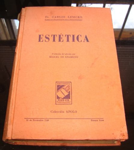 Libro Estética Carlos Lemcke