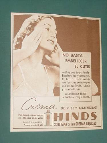 Publicidad- Hinds Crema Liquida De Miel Y Almendras