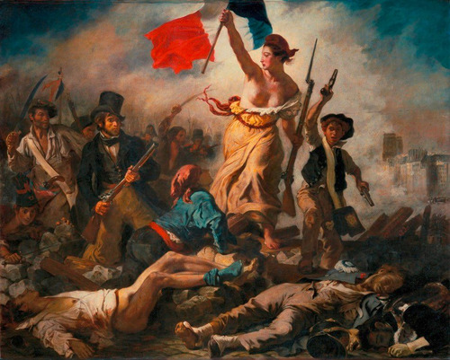 Foto Poster Delacroix 65x80cm A Liberdade Guiando O Povo