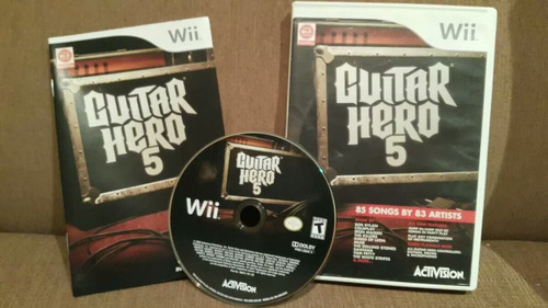 ¡click! Guitar Hero 5 Música Rock Original Wii Mercadopago!!