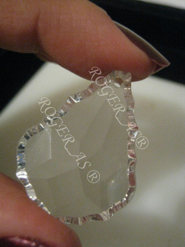 Imagem 3 de 6 de 10 Cristais Asfour Placa Bacalhau 3,8 Cm Para Lustres
