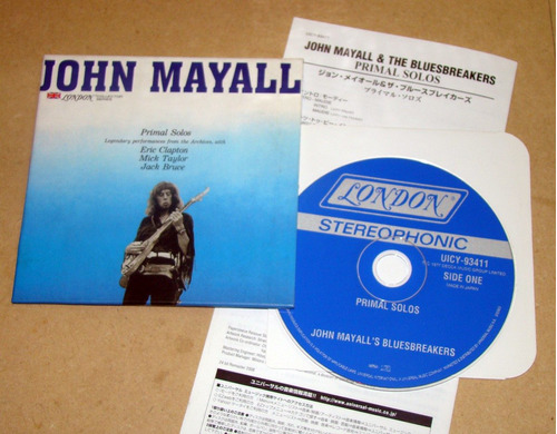 John Mayall Primal Solos Cd Japones Mini Lp / Kktus