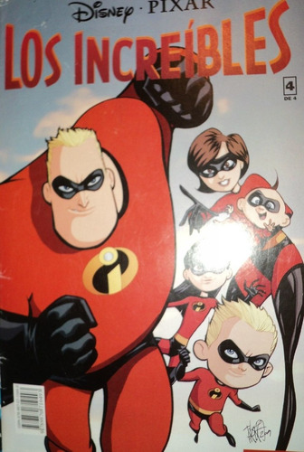 Revista Los Increibles Historietas Disney Pixar Clarin Nro.4