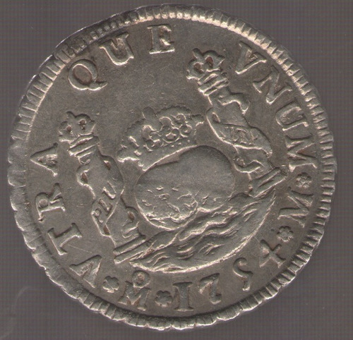 Mexico 2 Reales 1754 M Exc-