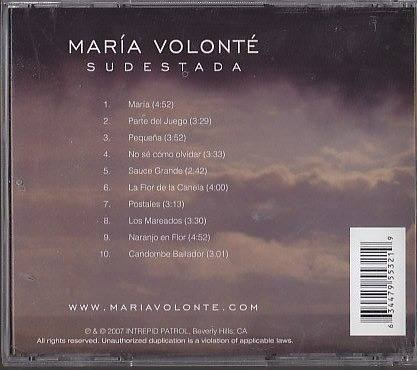 Imagen 2 de 4 de C.d - Sudestada Maria Volonte 2007 Importado
