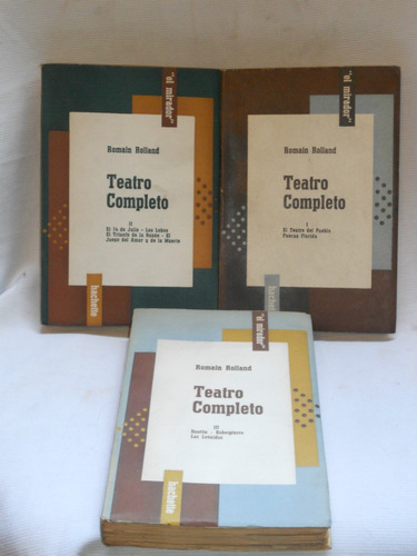 Teatro Completo. Romain Roland. Librería Hachette 1959.