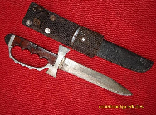 Cuchillo Comando Paracaida Ejercito Argent Punta Curva Sable