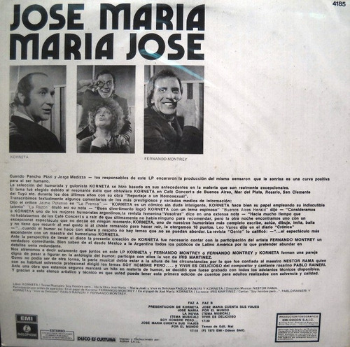 Jose Maria - Korneta - Lp Vinilo