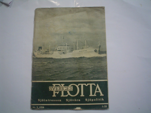 Flotta Sveriges 1956 Armada Sueca Royal Navy Barco Buque