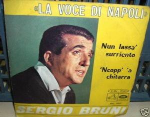 Sergio Bruni La Voce Di Napoli Simple C/tapa Italiano Promo