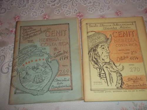 2 Revistas Literarias Internacional - Cenit - Cespedes Marin