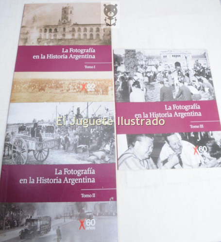 Lote X 3 Fotografia Clarin Historia Argentina Antigua