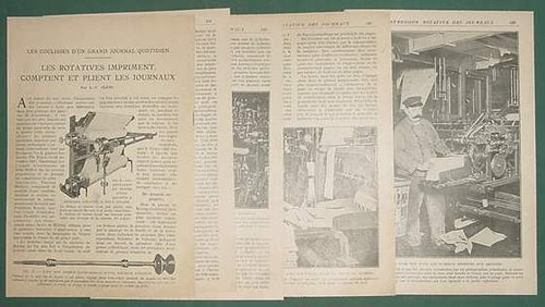 Clipping Recorte Impresion Rotativa Periodicos Diarios 1920