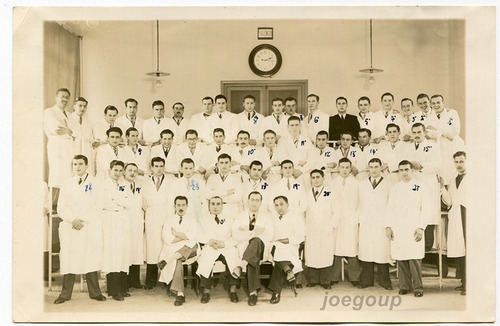 Antigua Foto 2º Año Estudiantes Medicina Buenos Aires 1938