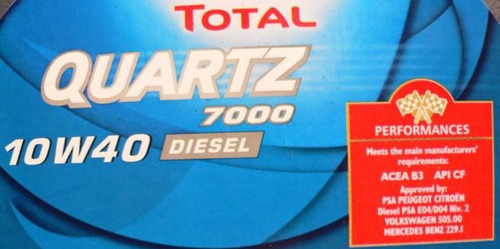 Aceite Semisintetico Total Quartz 7000 Diesel X 4lts(oferta)
