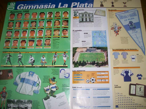Poster Gimnasia Lp - Atlas Del Futbol Argentino (378) Ole