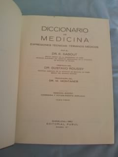 Diccionario De Medicina (dabout)/edic. Aumentada / Mb Est