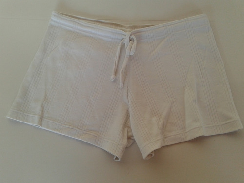 Short Blanco 100% Algodon Talle S