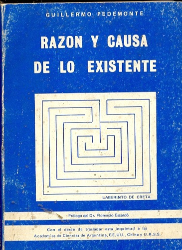 Razon Y Causa De Lo Existente Guil Pedemonte Libreria Merlin