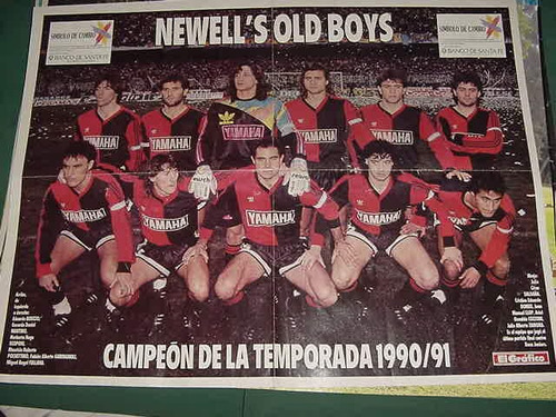 Poster Original Futbol Newells Old Boys Campeon Temporada 91