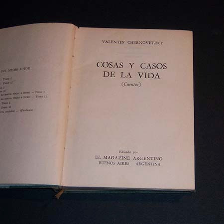 Cosas Y Casos De La Vida. Valentín Chernovetzky