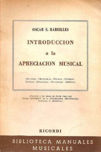 Introduccion A La Apreciacion Musical - Bareilles