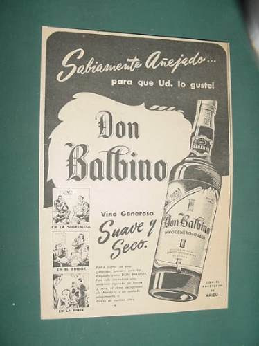 Publicidad Clipping Vinos Don Balbino Vino Fino Y Generoso
