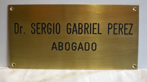 Placas De Bronce