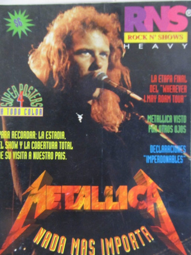 Libreriaweb Revista Metallica Rock N' Shows Heavy Musica
