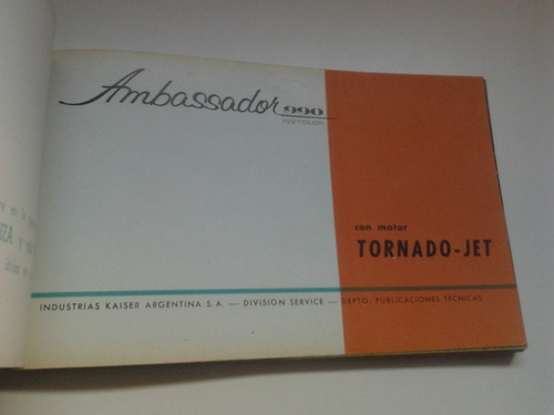 Libro-manual De Usuario: Rambler Ambassador 1° Serie Tornado