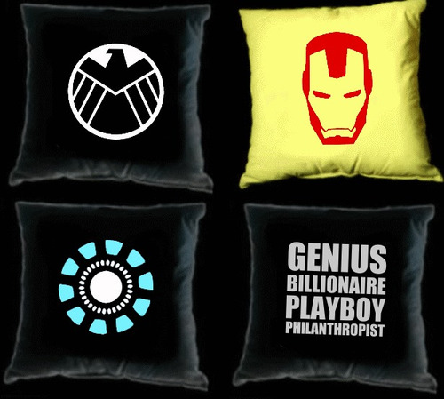 Imagen 6 de 10 de Almohadones Estampados Batman Superman Civil War Iron Man