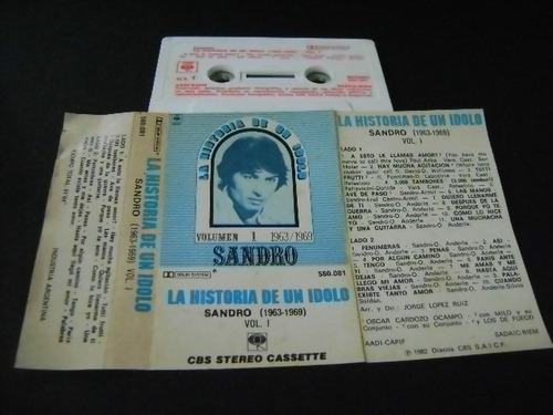 Sandro - La Historia De Un Idolo Vol 1 (1963-1969) Cassette