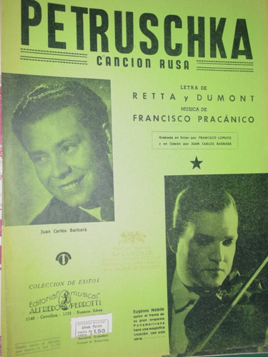 Petruschka Dumont Paracanico Barbara Nobil Partitura Cancion