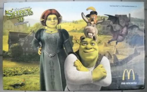 Shrek Para Siempre 3d Mc Donalds Caja Grande 25 X 25 X 40 Cm