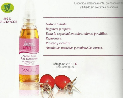 Aceite Puro      -      Rosa Mosqueta      -        Candela 