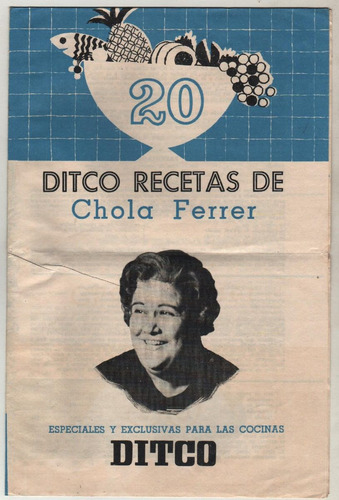 Recetario Chola Ferrer - Ditco