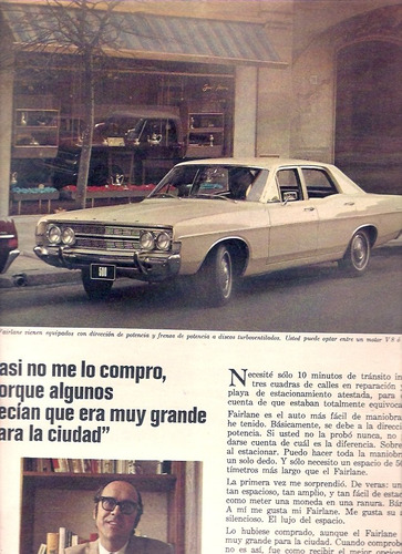 Antigua Publicidad Ford Fairlane