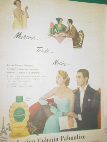 Publicidad Antigua Perfume Locion Colonia Palmolive Mod1