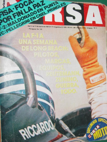 Revista Corsa 771 Road Test Moto Suzuki Gs1100 Long Beach F1