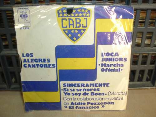 Los Alegres Cantores Boca Jrs Marcha Oficial Simple C/tapa