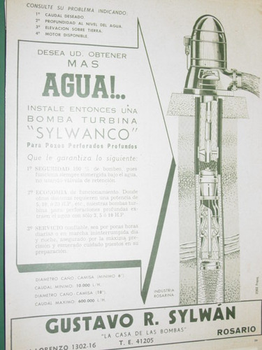 Publicidad Clipping Recorte Turbina Bombas Agua Sylwanco