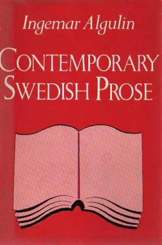 Ingemar Algulin - Contemporary Swedish Prose Libro En Ingles