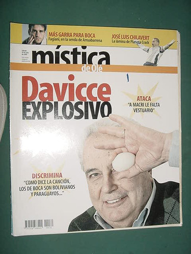 Revista Mistica Ole 29/7/00 Poster Jose Luis Chilavert Velez