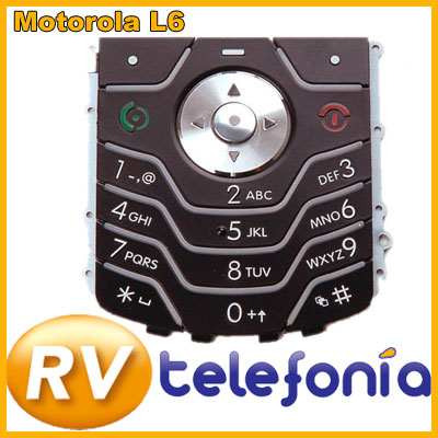 Teclado Motorola L6 L-6 Original Negro Carcasa